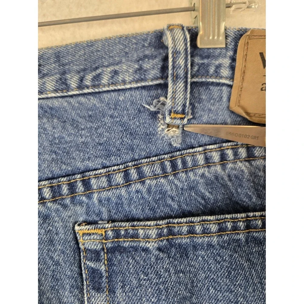 Wrangler Authentics Mens Fleece Jeans Size 42 x 30 Blue Denim 100% Cotton